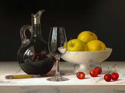 ROY HODRIEN - apples and red wine